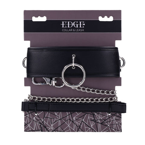 Edge Collar and Leash Neck Restraint with Heavy Duty Metal Leash Restraints