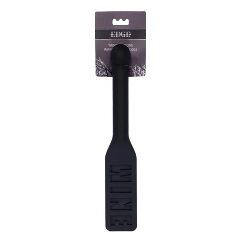 Edge Mine Silicone Spanking Paddle for Thrilling Power Dynamics Black Whips & Paddles