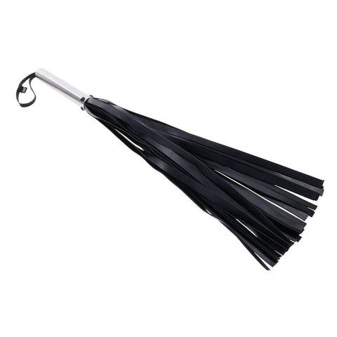 Edge Flogger Whip with Metal Handle for Impact Play Whips & Paddles