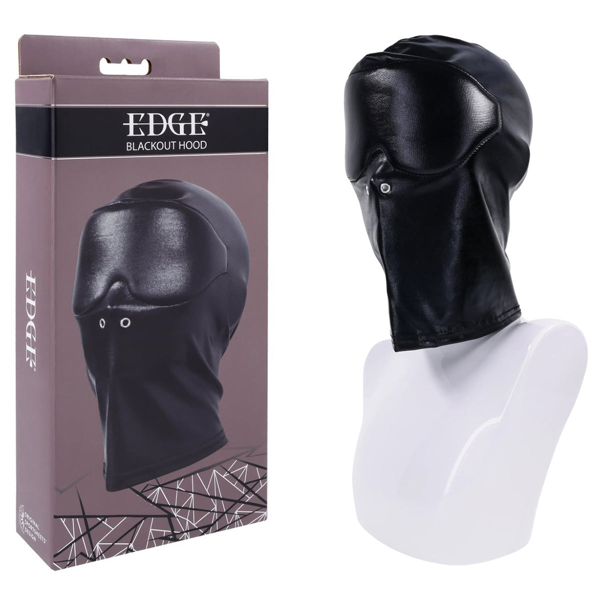 Edge Blackout Hood – Full Coverage, Stretch Fabric Sensory Deprivation Mask Black > Bondage Gear > Bondage Hoods
