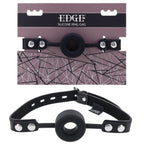 Edge Silicone Ring Gag – Mouth Restraint Bondage Accessory Black > Bondage Gear > Gags and Bits
