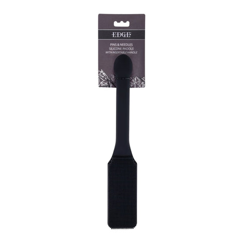 Edge Pins & Needles – Silicone Spanking Paddle with Insertable Handle Black > Bondage Gear > Paddles