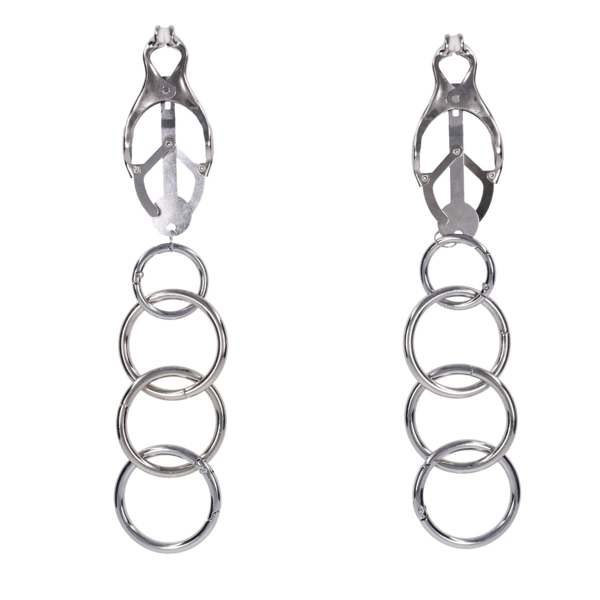 Edge Tuggable Clover Clamps – Metal Nipple Restraints Secondary image