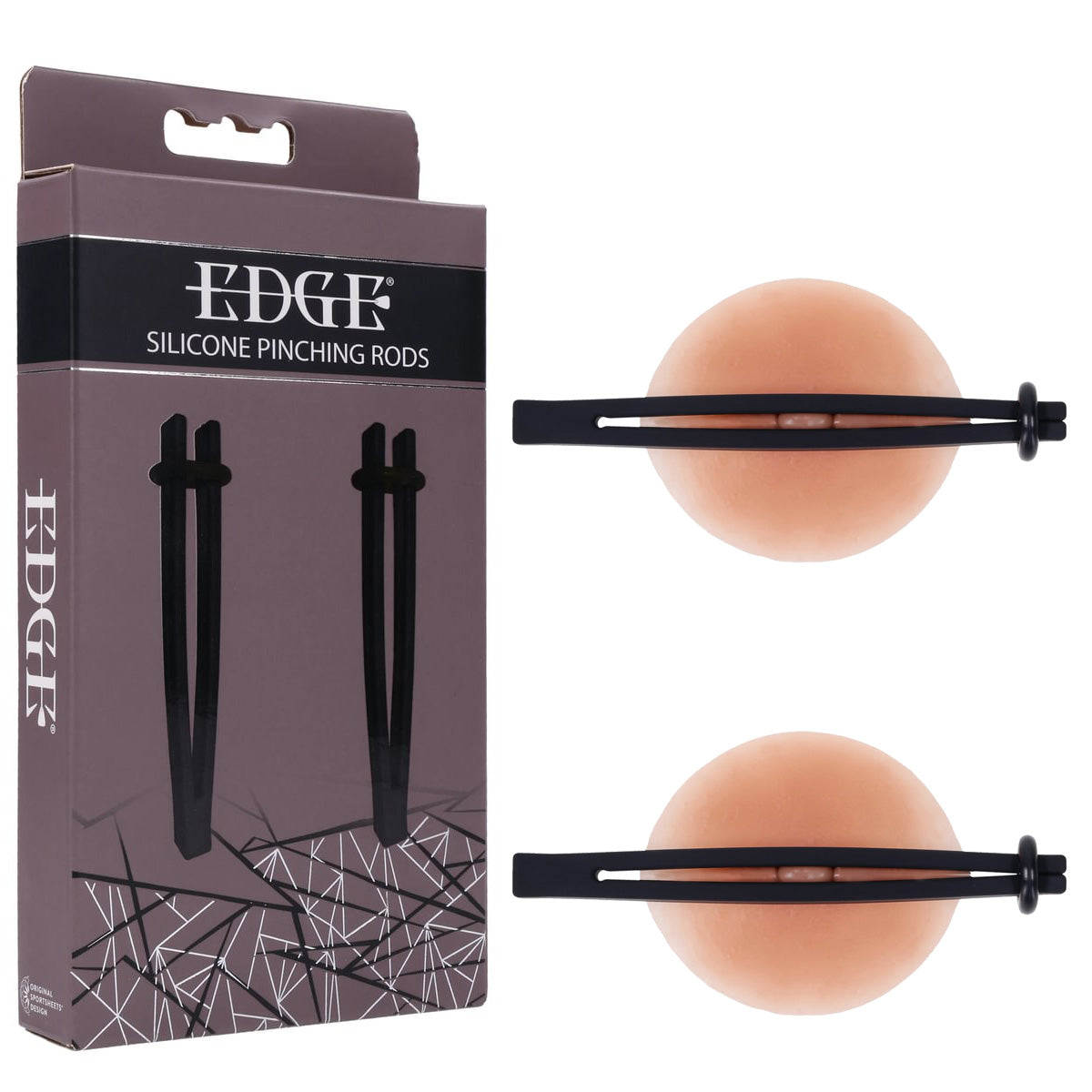 Edge Silicone Pinching Rods – Nipple Restraints Black > Sex Toys > Nipple Clamps Main image