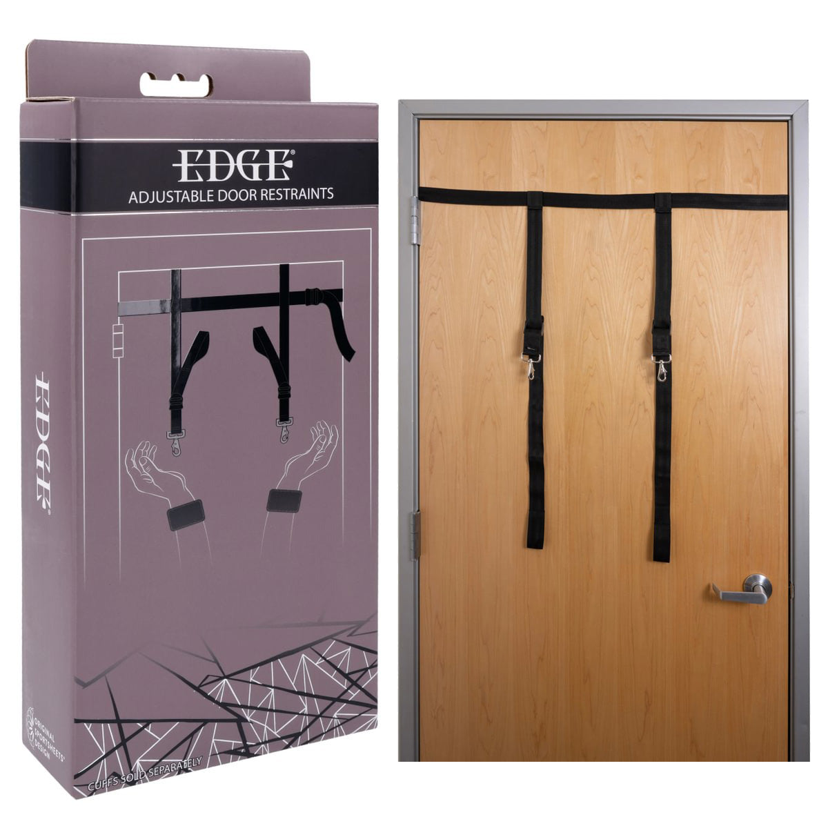 Edge Adjustable Door Restraints – Reinforced Adjustable Strap Security System Black > Bondage Gear > Bed Restraints