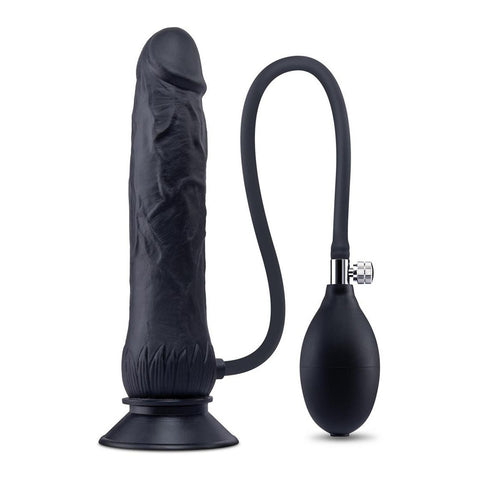 Size Up 7.5 Inch Inflatable Dong with Balls – Body-Safe Silicone Inflatable Dildo 20.3 cm > Anal Range > Tunnel and Stretchers