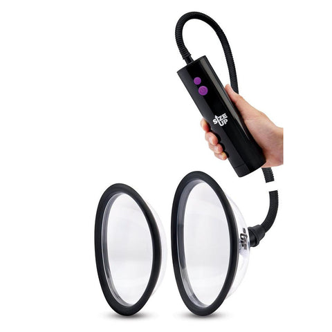 Size Up Rechargeable Power Plumper (10 cm and 12.7 cm) – USB Rechargeable Vagina Pump with Interchangeable Chambers Female Pumps
