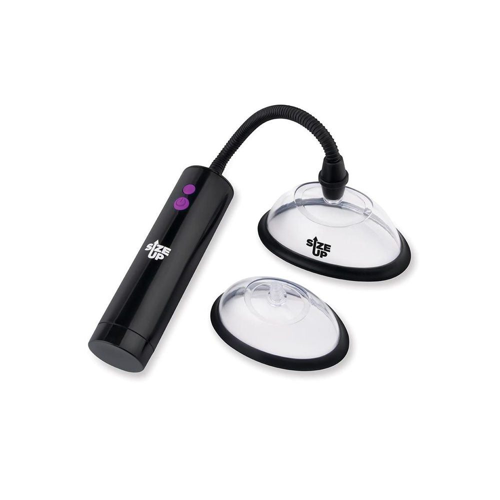 Size Up Rechargeable Power Plumper (10 cm and 12.7 cm) – USB Rechargeable Vagina Pump with Interchangeable Chambers Female Pumps