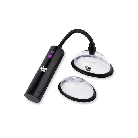 Size Up Rechargeable Power Plumper (10 cm and 12.7 cm) – USB Rechargeable Vagina Pump with Interchangeable Chambers Female Pumps
