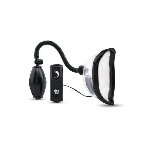 Size Up Vibrating Vagina Pump – Clear Chamber Vibrating Pussy Pump with Wired Dial Controller Female Pumps