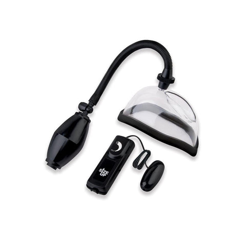 Size Up Vibrating Vagina Pump – Clear Chamber Vibrating Pussy Pump with Wired Dial Controller Female Pumps