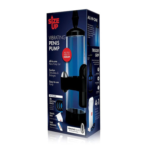 Size Up Vibrating Trigger Penis Pump for Enhanced Size and Sensitivity PUMPS