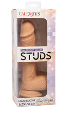 Dual Density Silicone Studs 6.25 Inch / 16 cm Ivory Realistic Flexible Design with Suction Cup Base > Dildos > Realistic Dildos