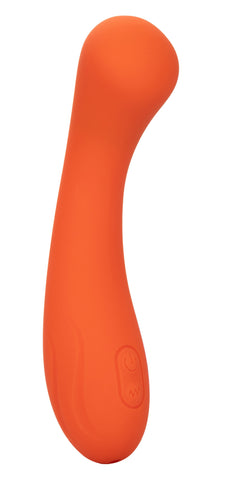Stella Liquid Silicone G-Wand Vibrator in Orange with Flexible Neck and 12 Vibration Functions > Sex Toys For Ladies > G-Spot Vibrators