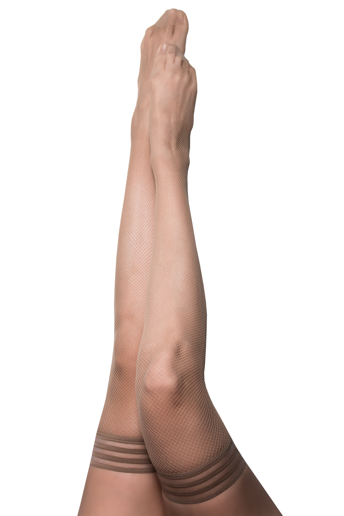 Kixies Samantha Nude Fishnet Thigh Highs > Clothes > Hosiery > Stockings Main image