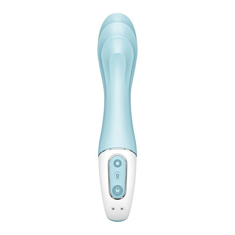 Satisfyer Air Pump Vibrator 5+ Blue 15mm Inflatable Shaft Vibrators - G Spot