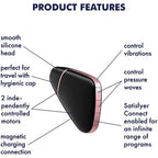 Satisfyer Love Triangle App Enabled Clitoral Massager – Rechargeable Silicone Vibrator > Sex Toys For Ladies > Air Pulsation
