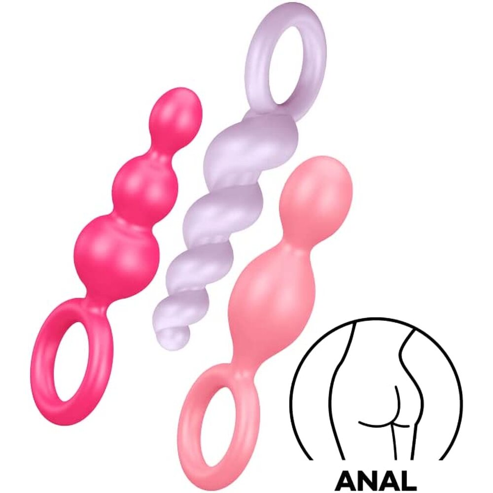 Satisfyer Booty Call Set Of 3 Multicolour Anal Plugs > Anal Range > Anal Beads