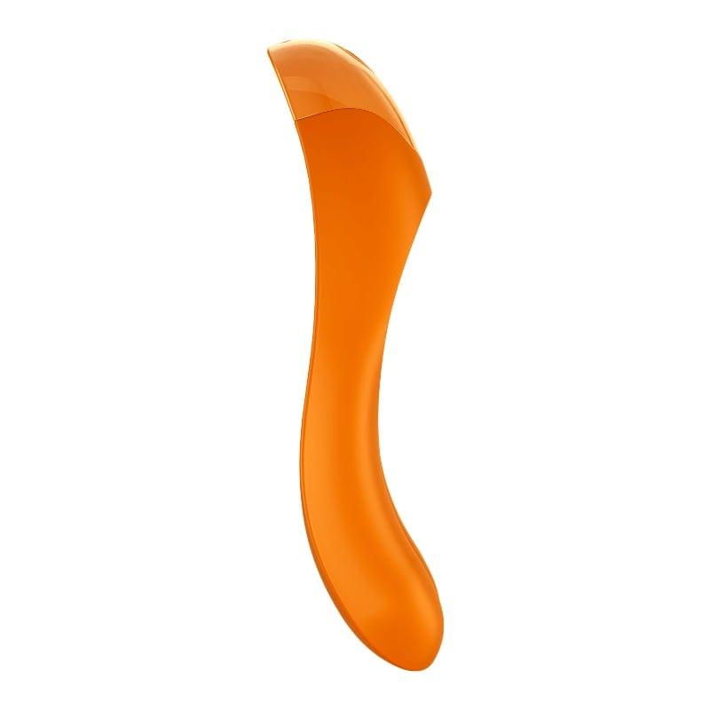 Satisfyer Candy Cane Finger Vibe Orange - Compact Pleasure Toy Secondary image