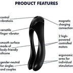 Satisfyer Candy Cane Finger Vibrator – Dual Motor Silicone Finger Vibrator > Vibrators > Finger Vibrators