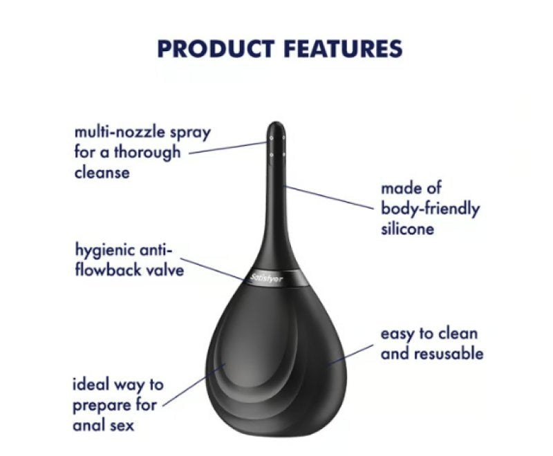 SATISFYER CLEAN & PLAY INTIMATE SHOWER DOUCHE