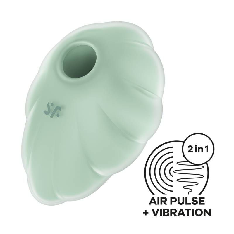 Satisfyer Cloud Dancer Mint – Compact Size Rechargeable Vibrator > Sex Toys For Ladies > Air Pulsation