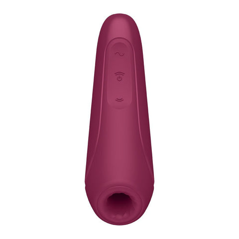 Satisfyer Curvy 1 Plus App Enabled Rose Red Stimulator AIR PULSATION