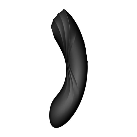 Satisfyer Curvy Trinity 4 Insertable Air Pulse Vibrator Black AIR PULSATION