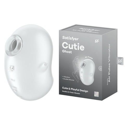 Satisfyer Cutie Ghost - White Compact Air Pulse Vibrator White STIMULATORS
