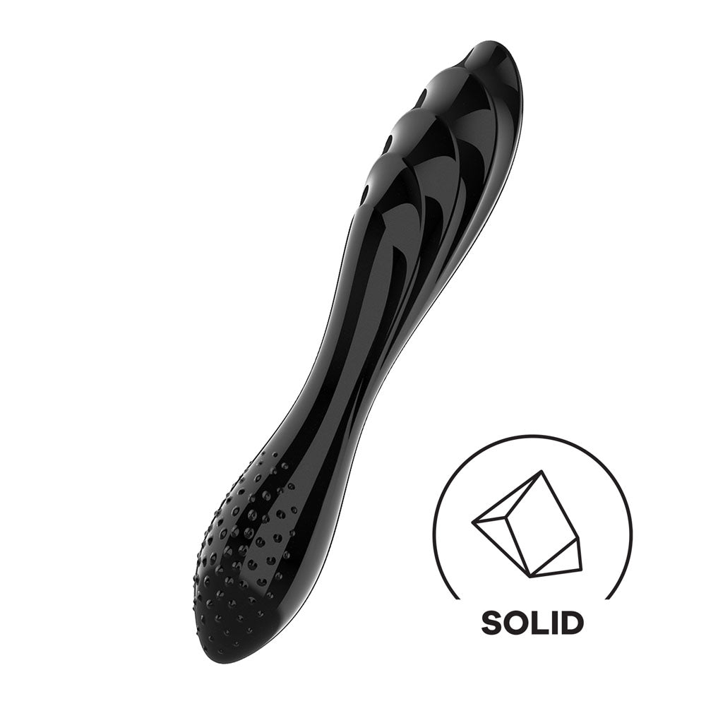 Satisfyer Dazzling Crystal 1 – 7.25 Inch Solid Borosilicate Glass Dildo Secondary image