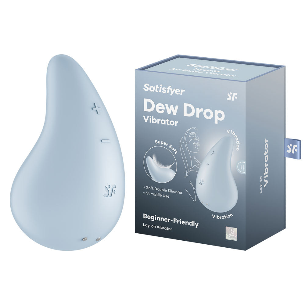 Satisfyer Dew Drop Compact Lay-On Vibrator 4 Inches STIMULATORS
