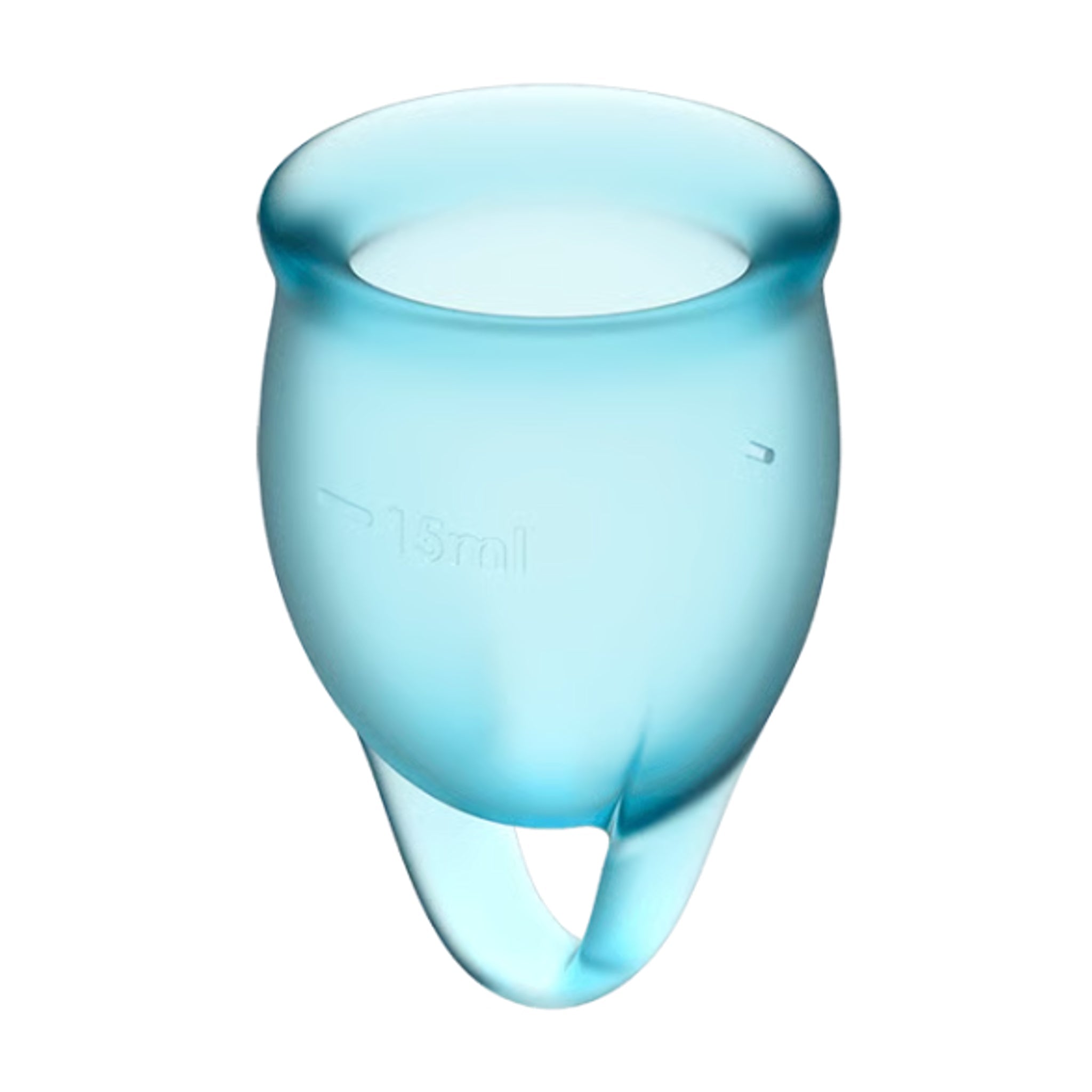 15mL menstrual cup front view