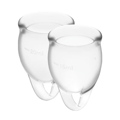 Satisfyer Feel Confident Menstrual Cup Kit – Medical Grade Silicone Two Sizes > Essentials > Menstrual Products