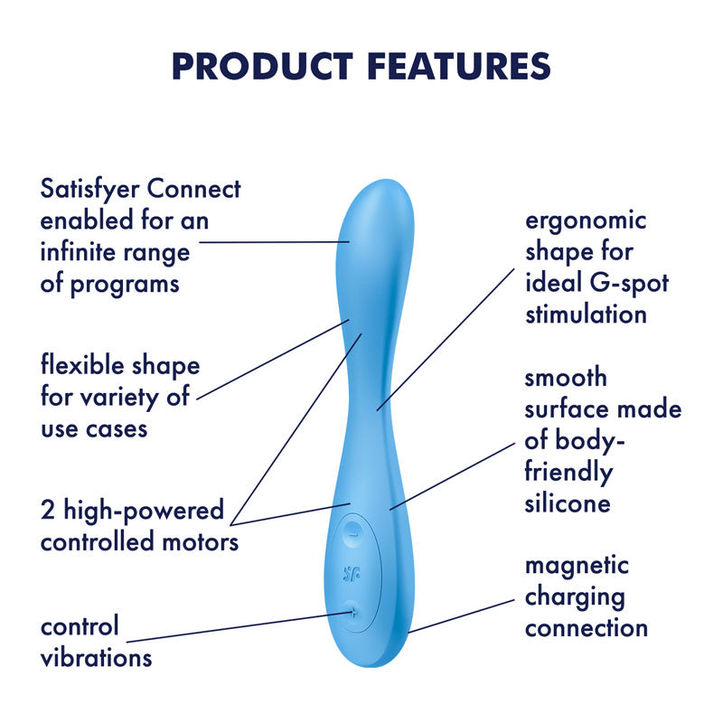 Satisfyer G-Spot Flex 4 – USB Rechargeable App-Controlled Vibrator VIBRATORS-PREMIUM