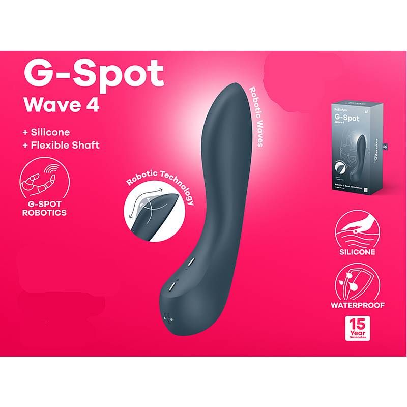 Satisfyer G-Spot Wave 4 Waterproof 8.5 Inch Robotic Technology G-Spot Vibrator > Sex Toys For Ladies > G-Spot Vibrators