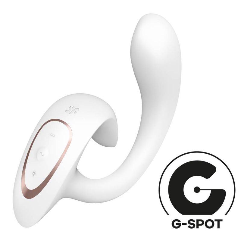 Satisfyer G for Goddess 1 Rabbit Vibrator White 185mm > Vibrators > Ladies > Rabbit Multi Main image