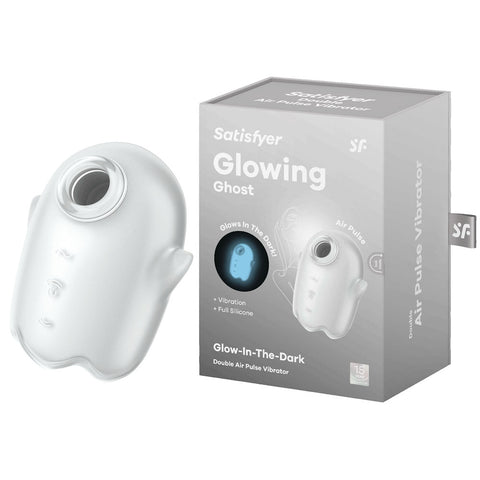 Satisfyer Glowing Ghost – Rechargeable Glow in Dark Stimulator White AIR PULSATION