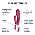 Satisfyer Heated Affair Warming Rabbit Vibrator with Bluetooth Connectivity Rabbit Vibrator > Vibrators > Ladies > Rabbit