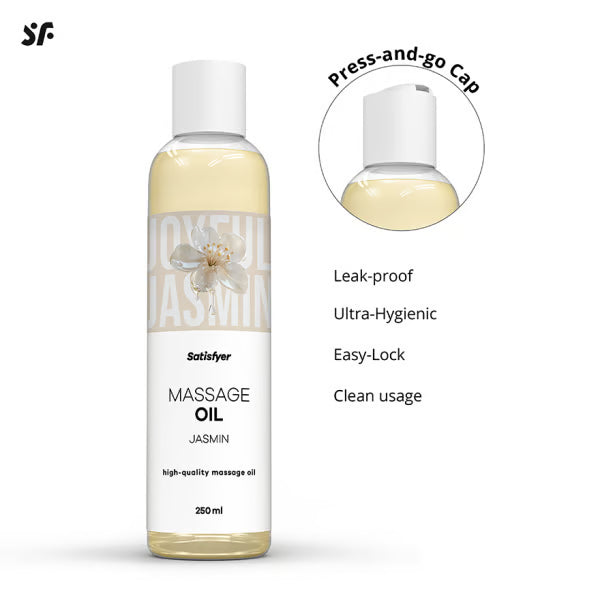 Satisfyer Jasmine Massage Oil (250ml) – Premium Massage Oil > Essentials > Massage Oil