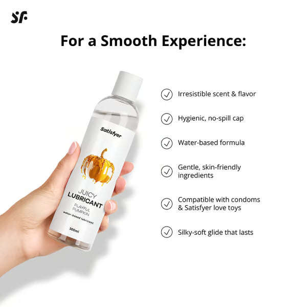 Satisfyer Juicy (Pumpkin) Water-Based Lubricant 300ml – Water-Based Lubricant > Lube > Flavoured