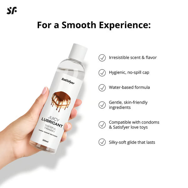 Satisfyer Juicy Lubricant (Tiramisu) – Water-Based Lubricant 300ml > Lube > Flavoured