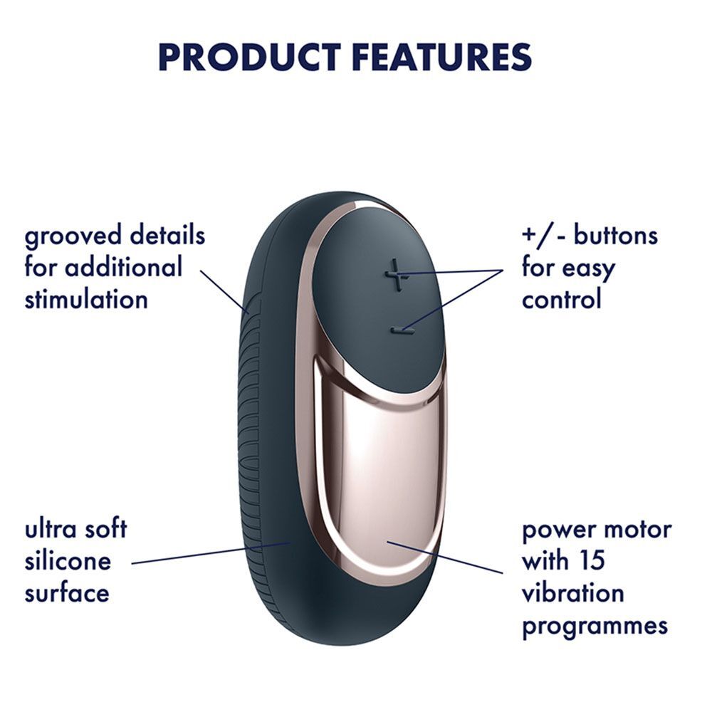 Satisfyer Layons Dark Desire – Silicone Clitoral Massager Compact Design > Sex Toys For Ladies > Clitoral Vibrators and Stimulators