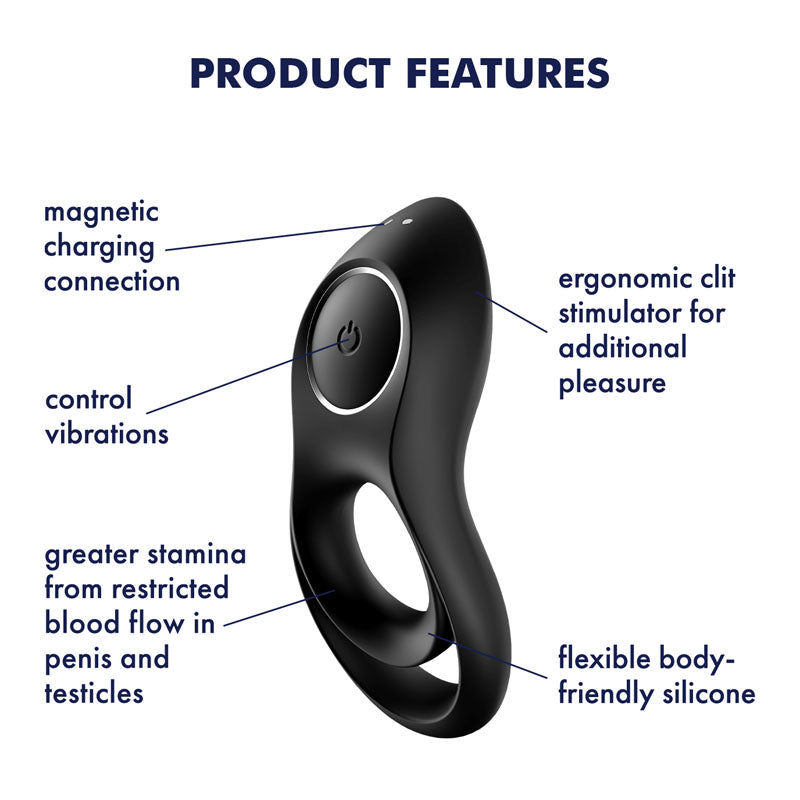 Satisfyer Legendary Duo – Double Vibrating Silicone Cockring Secondary image