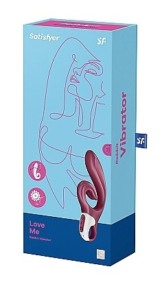 Satisfyer Love Me Rabbit Vibrator Red Waterproof Silicone > Vibrators > Ladies > Rabbit