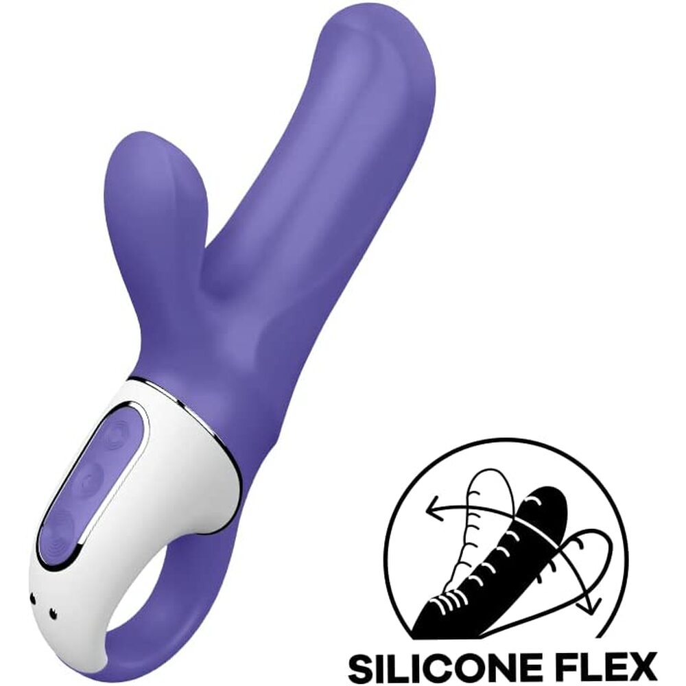 Satisfyer Magic Bunny Rechargeable Silicone G-Spot and Clitoral Dual Vibrator > Sex Toys For Ladies > G-Spot Vibrators