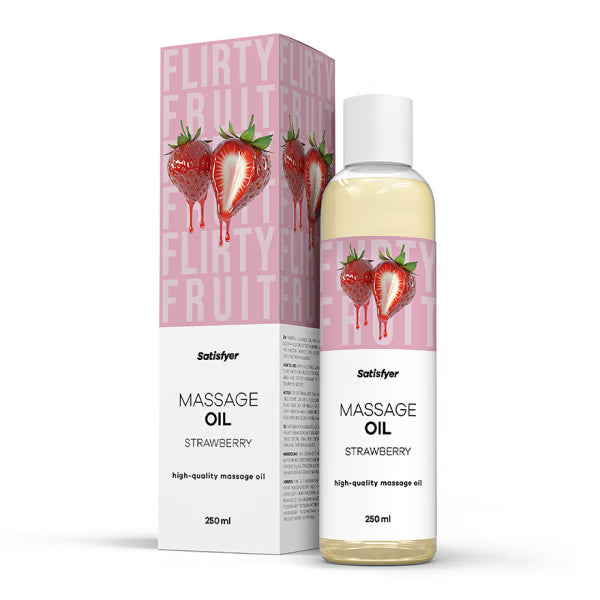 Satisfyer Massage Oil (Strawberry) – Nourishing Moisturizing Massage Oil 250ml > Essentials > Massage Oil