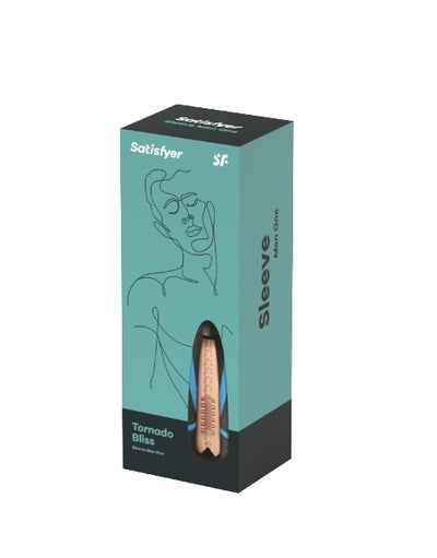 Satisfyer Tornado Bliss Sleeve – Ultra-Soft CyberSkin Masturbator > Sex Toys For Men > Masturbators > Vibrating Main image
