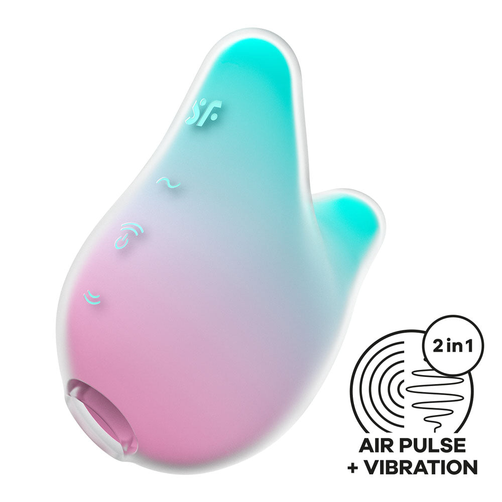 Satisfyer Mermaid Vibes USB Rechargeable Air Pulse Stimulator Silicone Clitoral Vibrator Secondary image