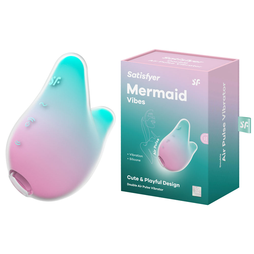 Satisfyer Mermaid Vibes USB Rechargeable Air Pulse Stimulator Silicone Clitoral Vibrator > Sex Toys For Ladies > Air Pulsation Main image