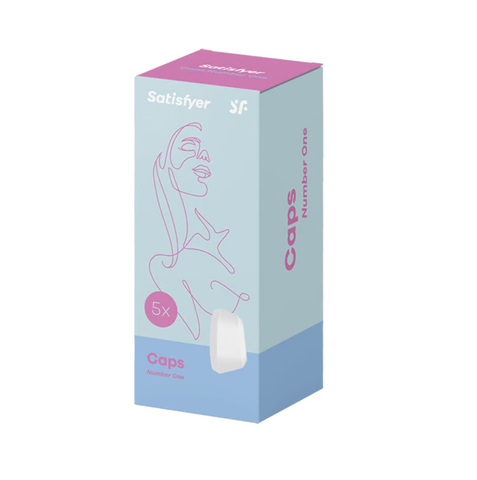 Satisfyer Number One Climax Tips Set of 5 Soft Silicone Replacement Caps VIBRATOR Parts